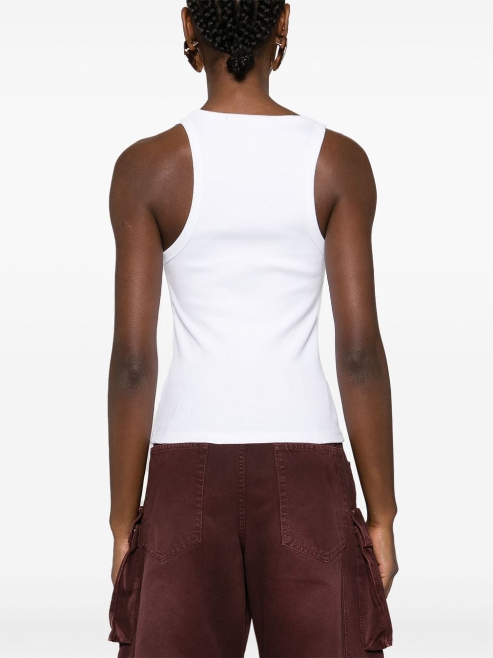 Stacked Origin ribbed tank top - 4