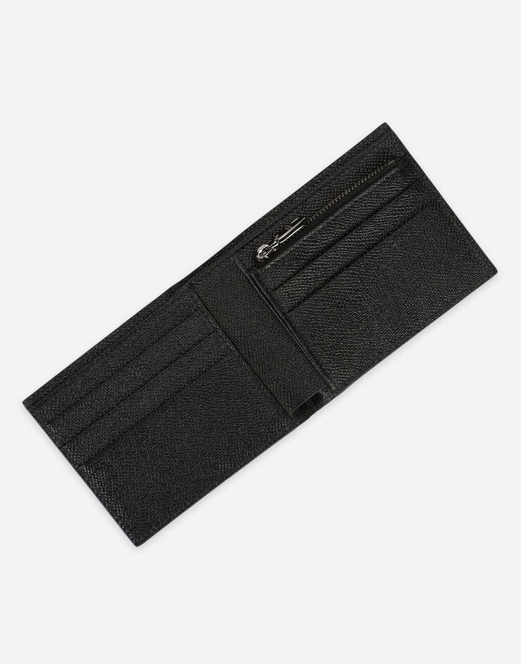 Dauphine calfskin bifold wallet with logo print - 4