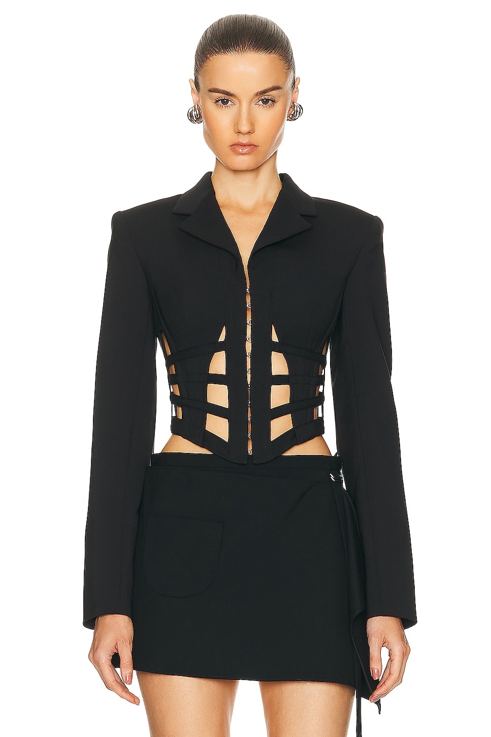 Cage Corset Blazer Top - 1