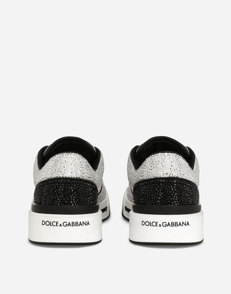 Dolce & Gabbana Calfskin New Roma sneakers with fusible rhinestones outlook