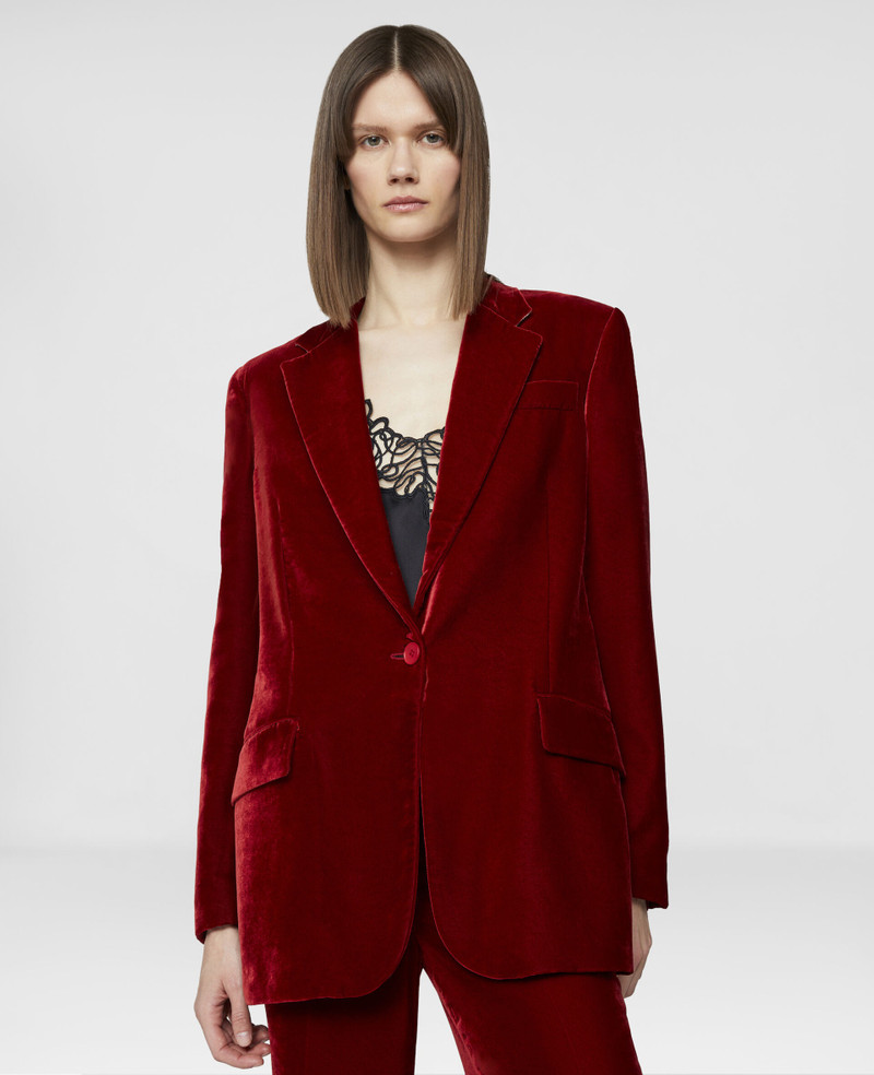 Velvet Single-Breasted Boyfriend Blazer 4