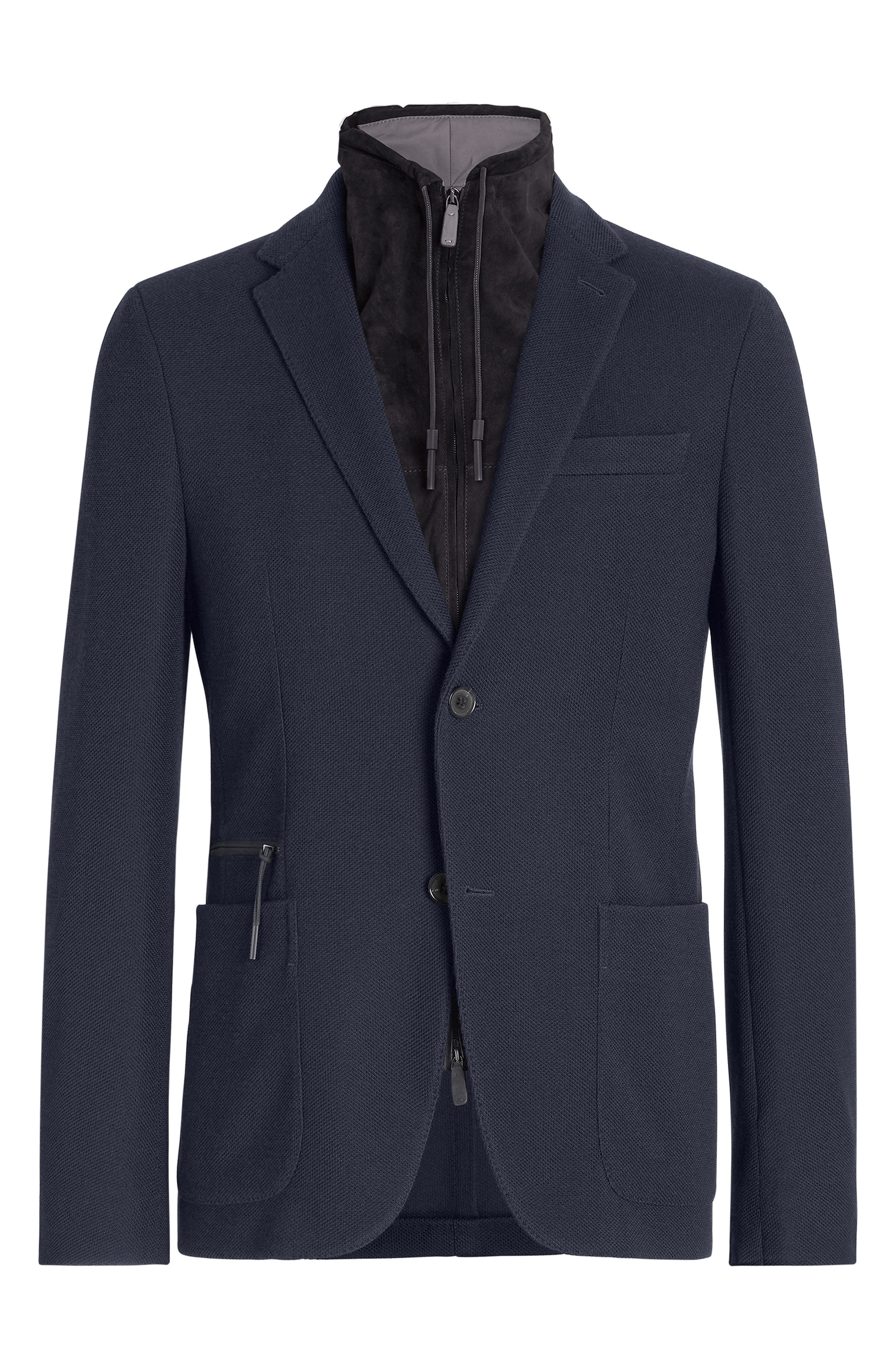 High Performance Jersey Jacket with Removable Suede Bib - 4