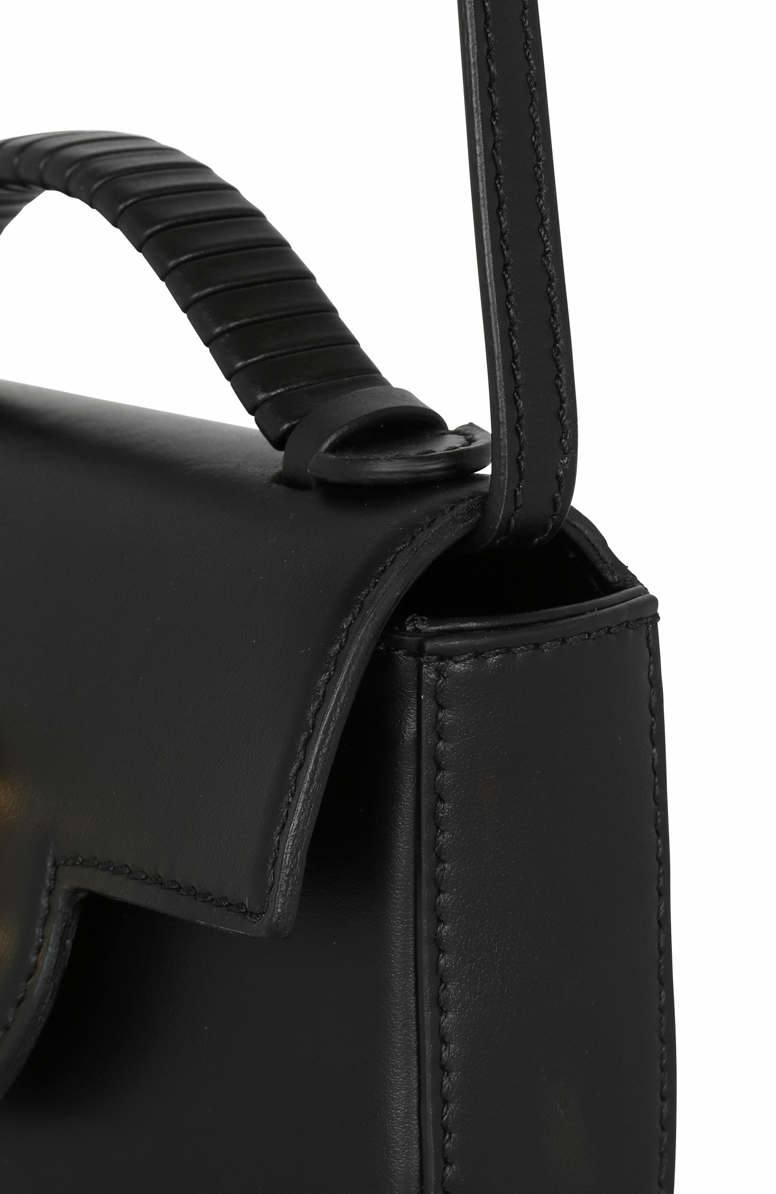 Balmain B-Buzz mini leather bag in Black at Nordstrom - 6