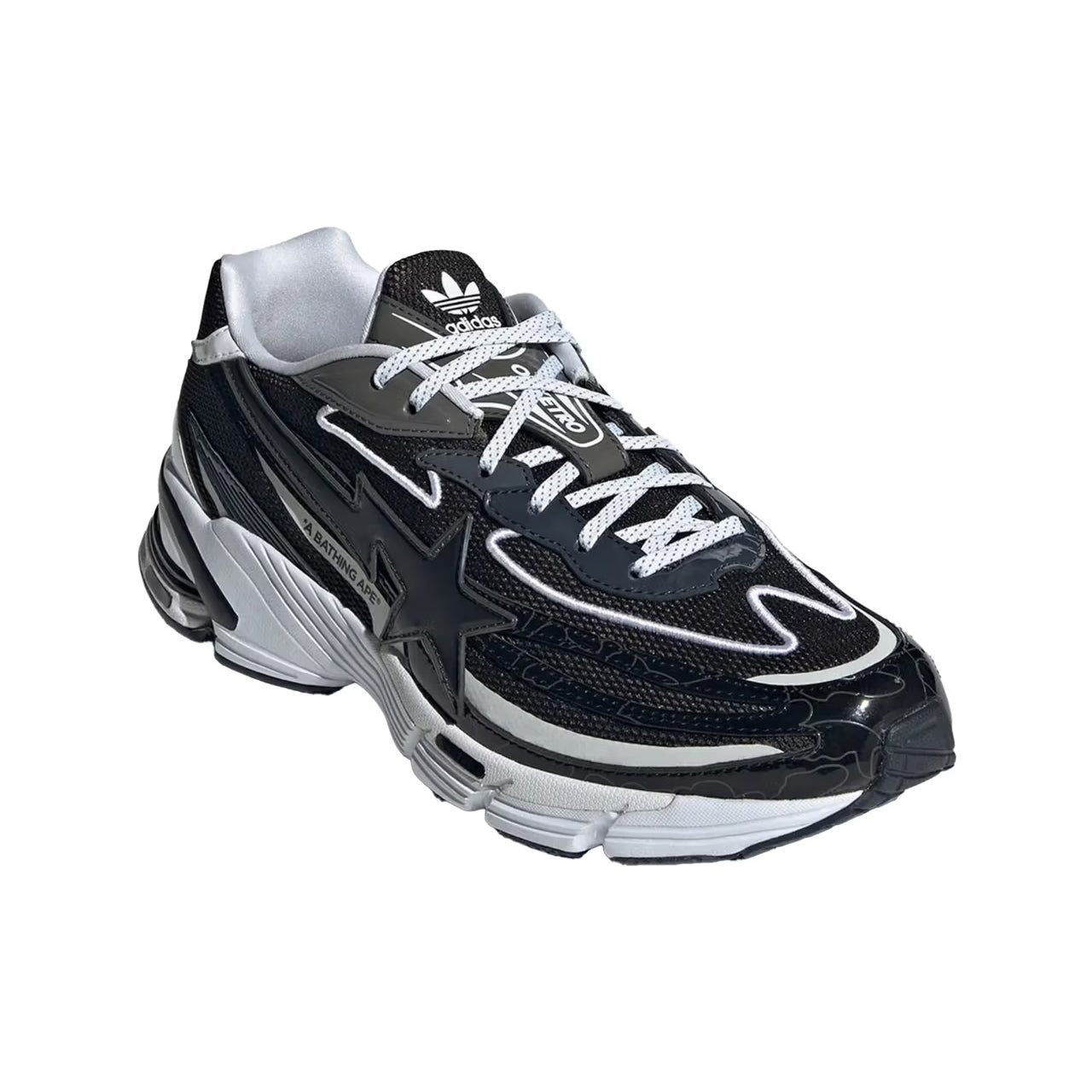 adidas adidas x A Bathing Ape Orketro 'Black White' JH6361