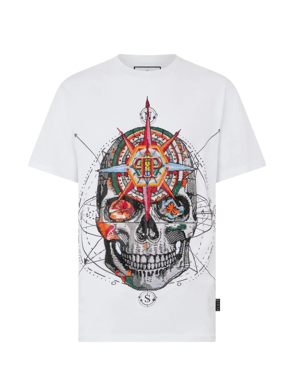 skull-graphic T-shirt - 1