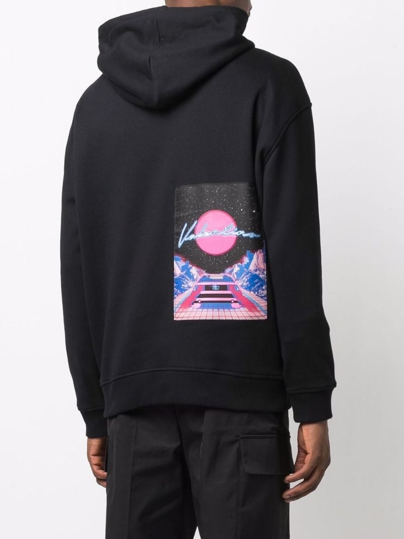 Water Sky patch hoodie - 4