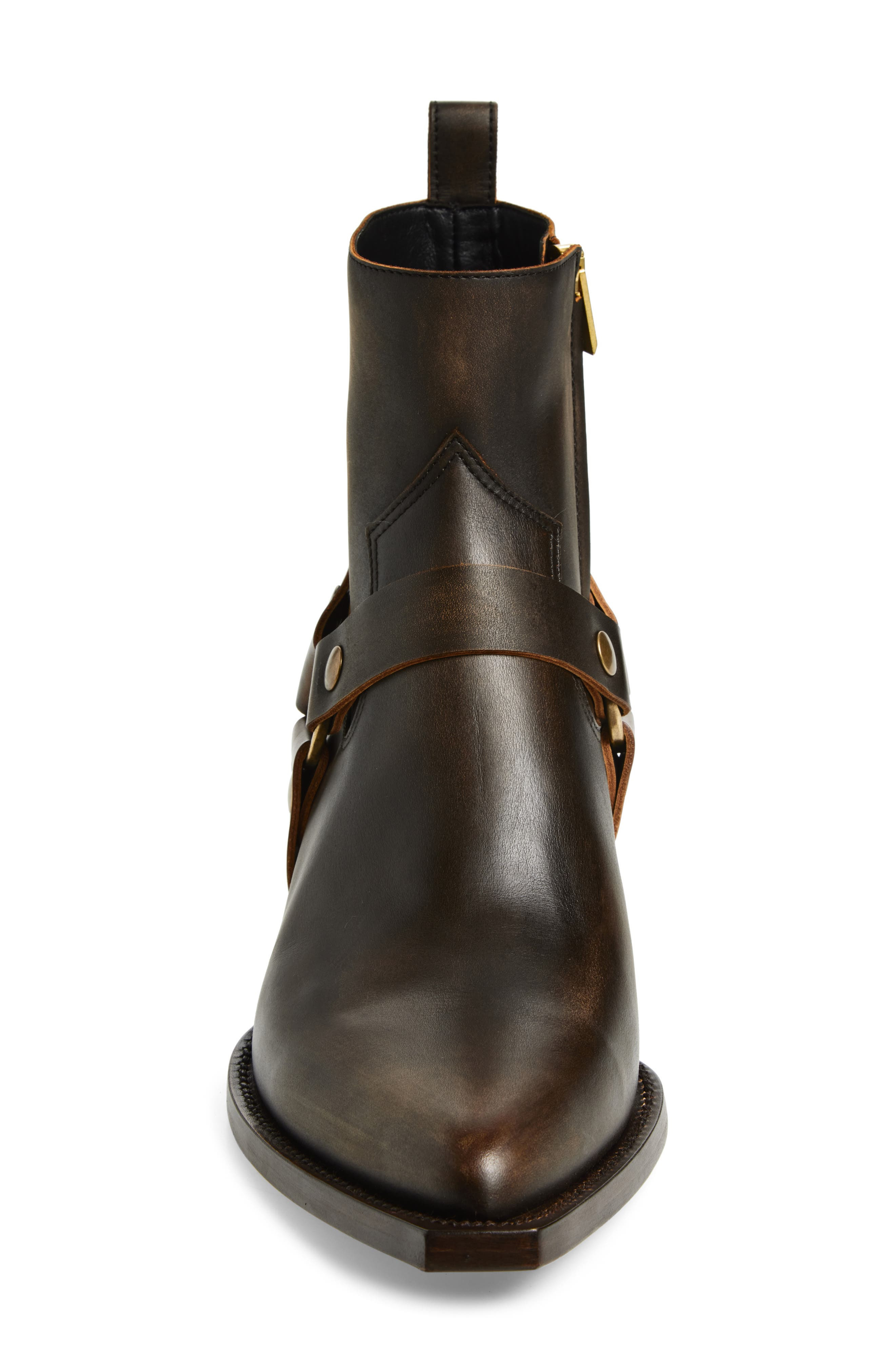 Golden Goose Debbie Harness Boot in Dark Brown/Beige at Nordstrom - 4