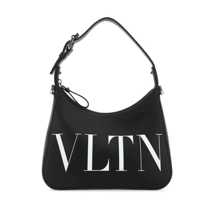Valentino Garavani Black Leather Vltn Handbag - 1