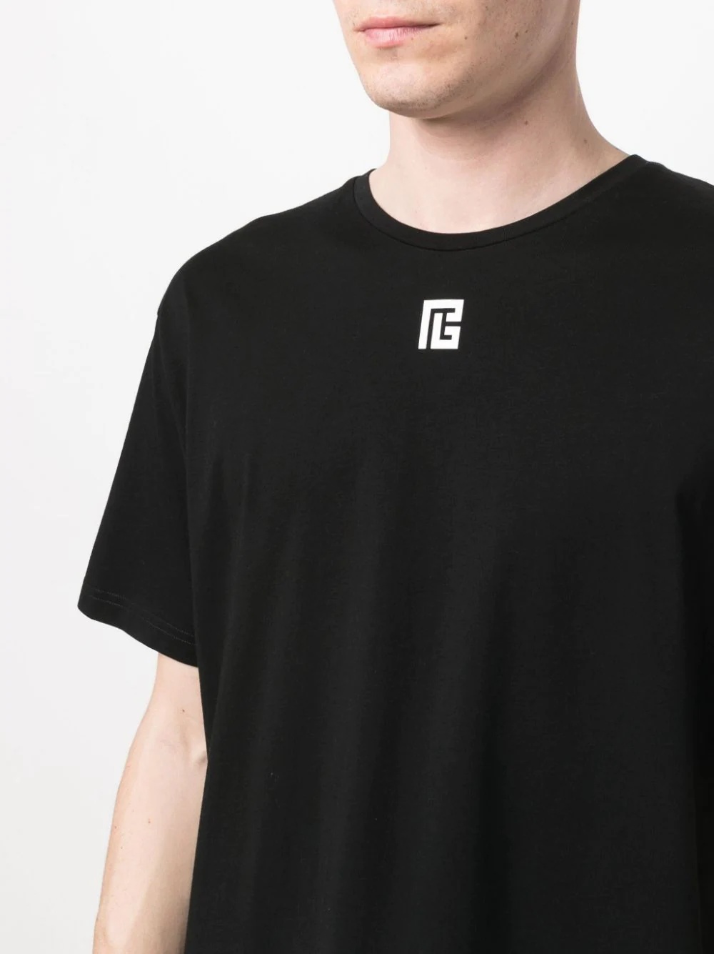 split logo print T-shirt - 5