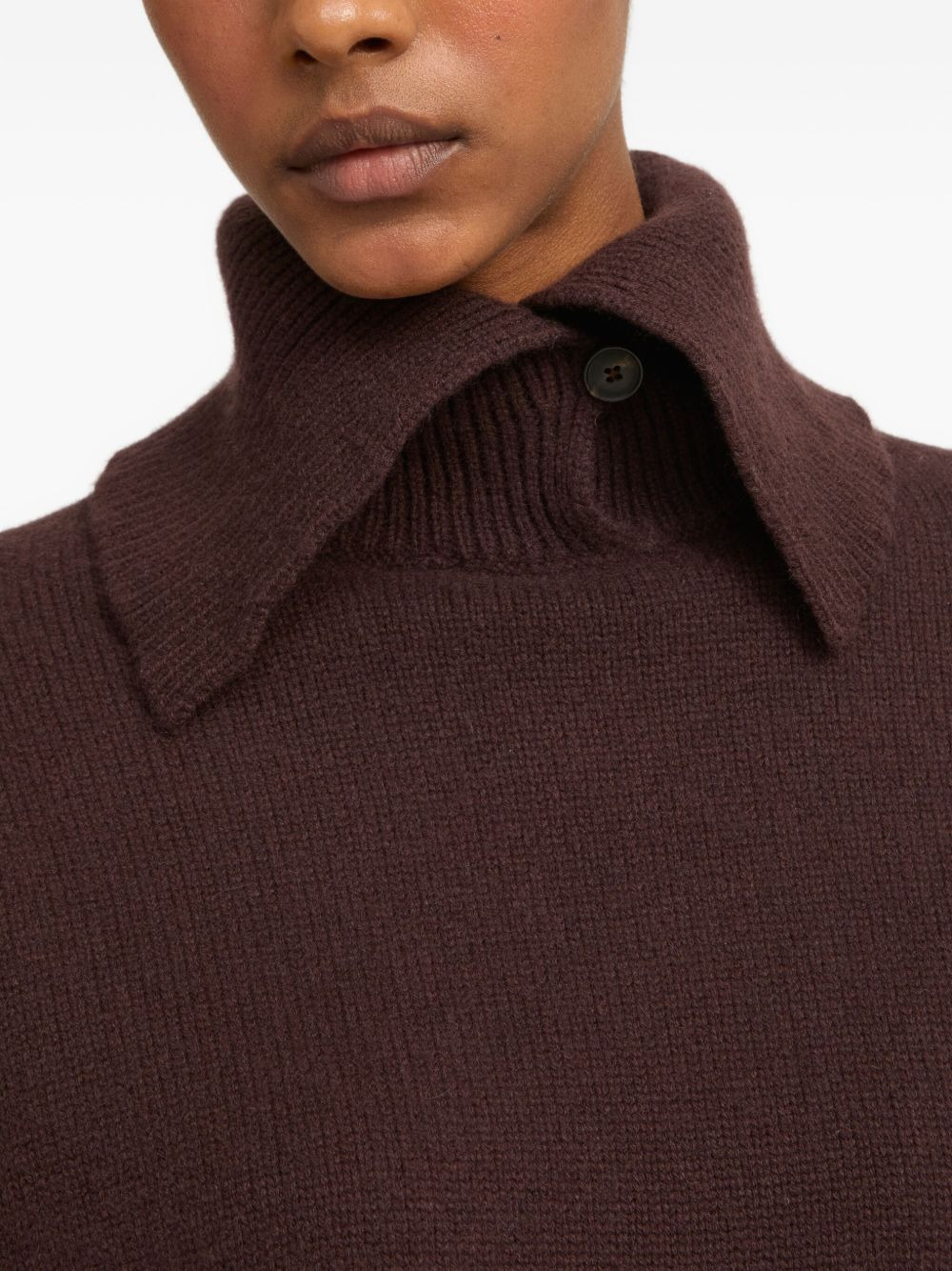 cashmere collar sweater - 5