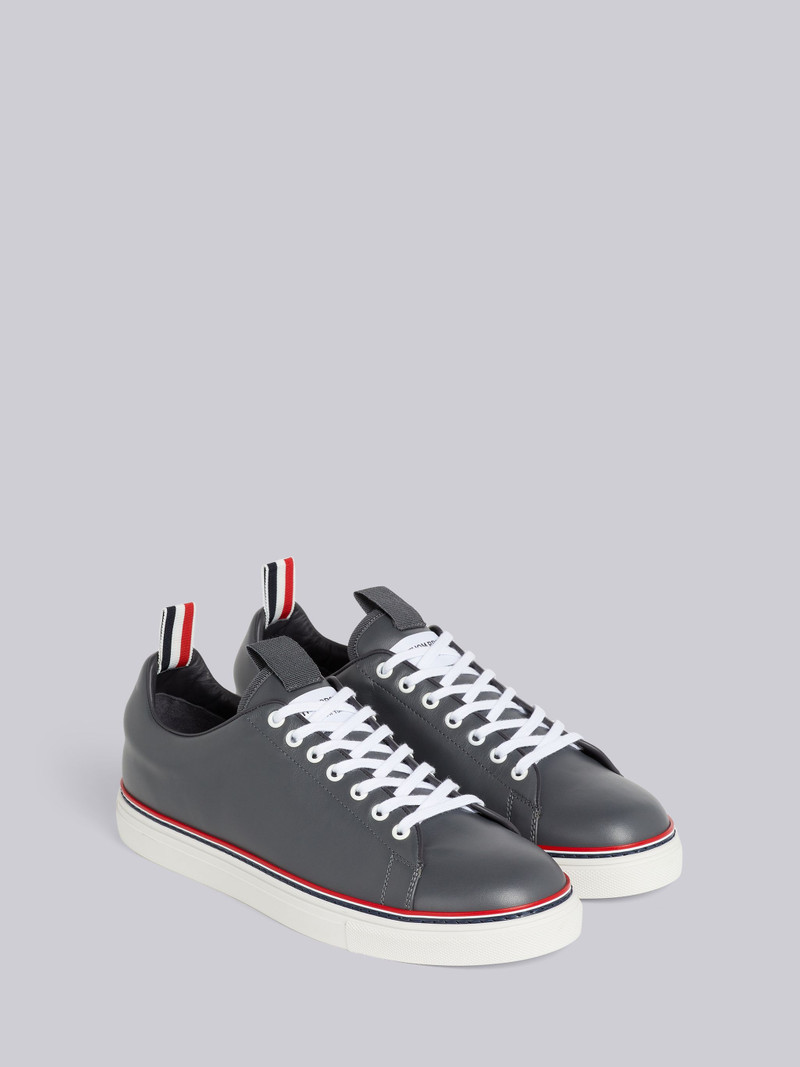 Medium Grey Vitello Calf Leather Tennis Shoe 3
