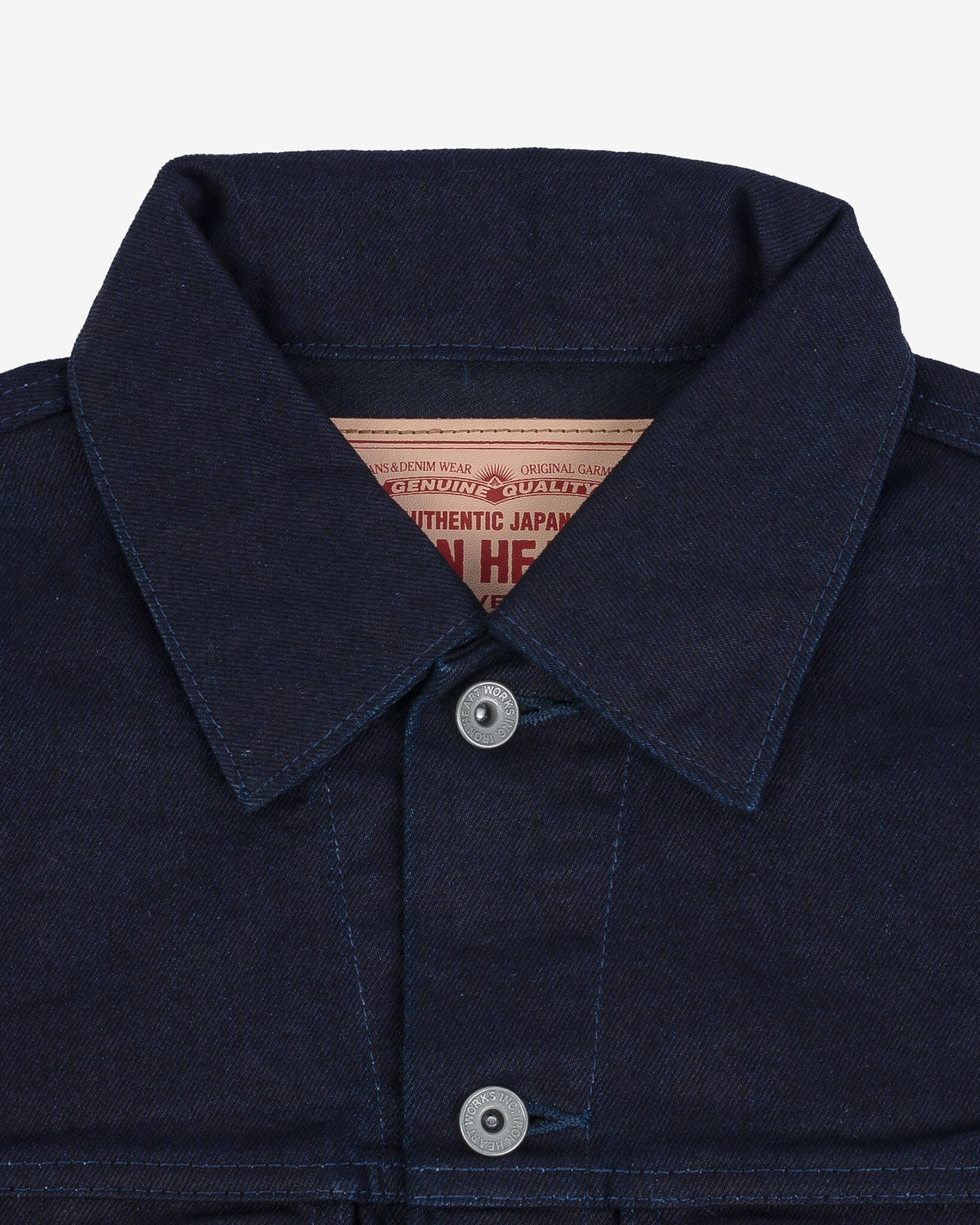 IH-526J-142ib 14oz Selvedge Denim Modified Type III Jacket -  Indigo/Black - 8