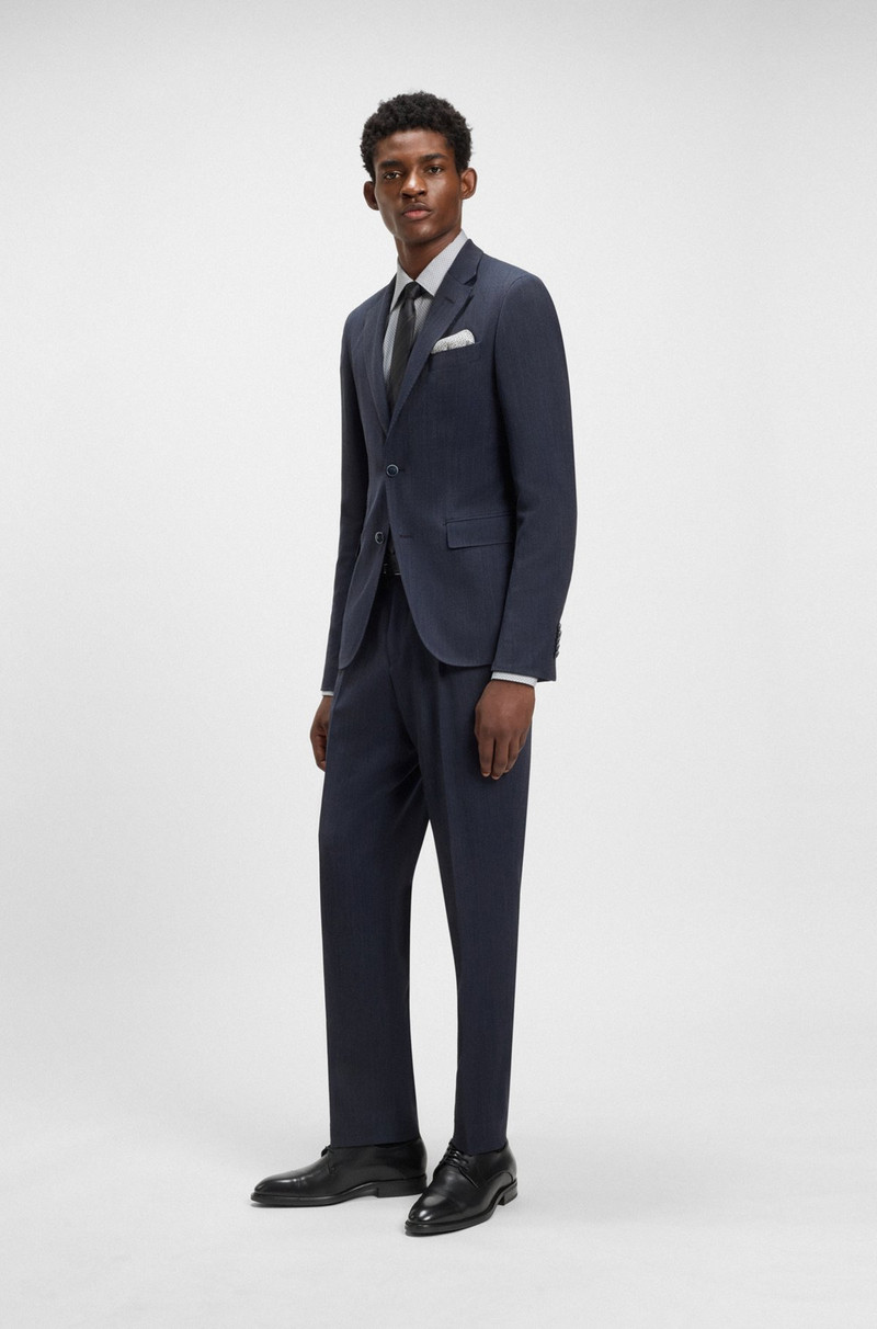 BOSS LEATHER DERBY SHOES WITH CAP TOE outlook