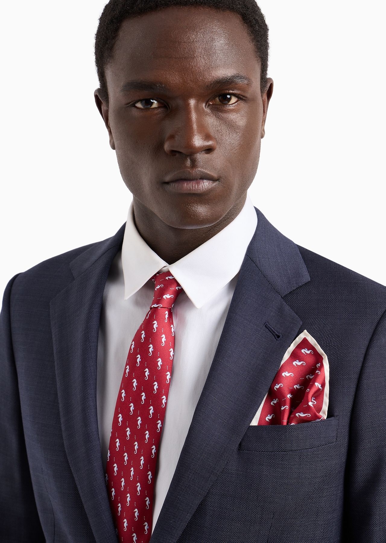 ASV printed silk pocket square - 3
