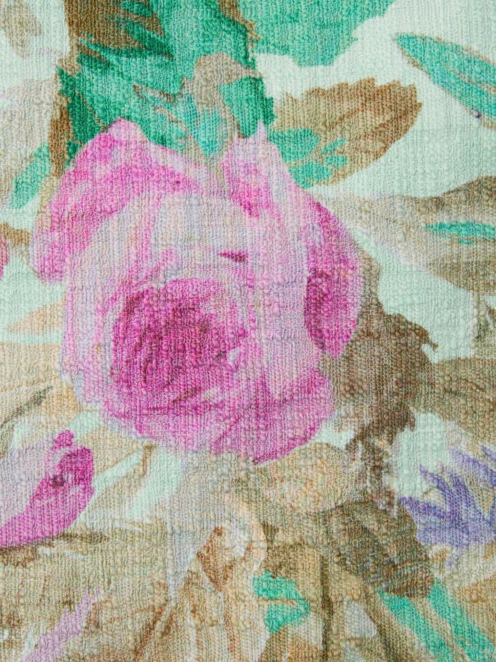 all-over floral stamp skirt - 4