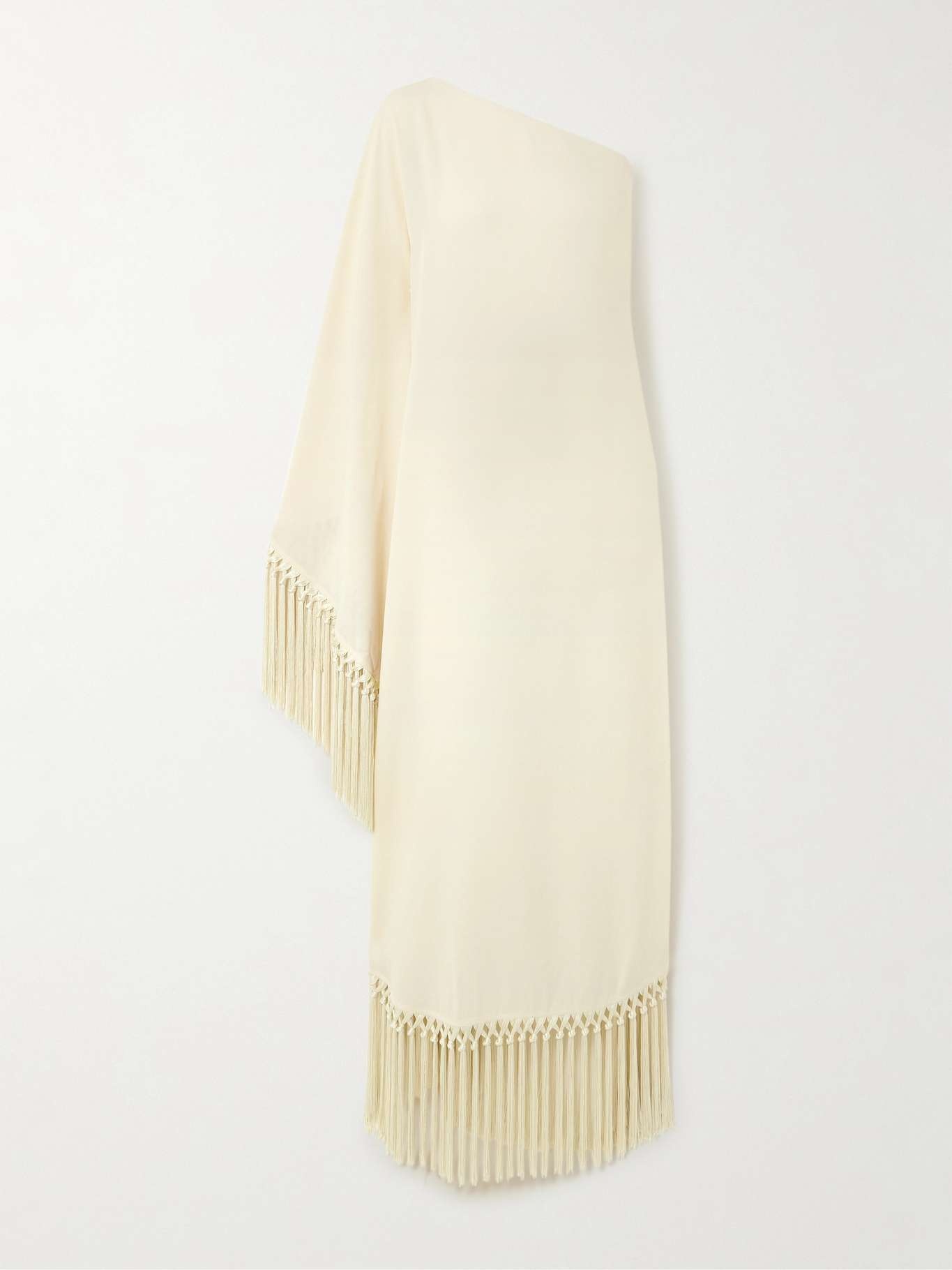 Arno one-sleeve fringed cady gown - 1