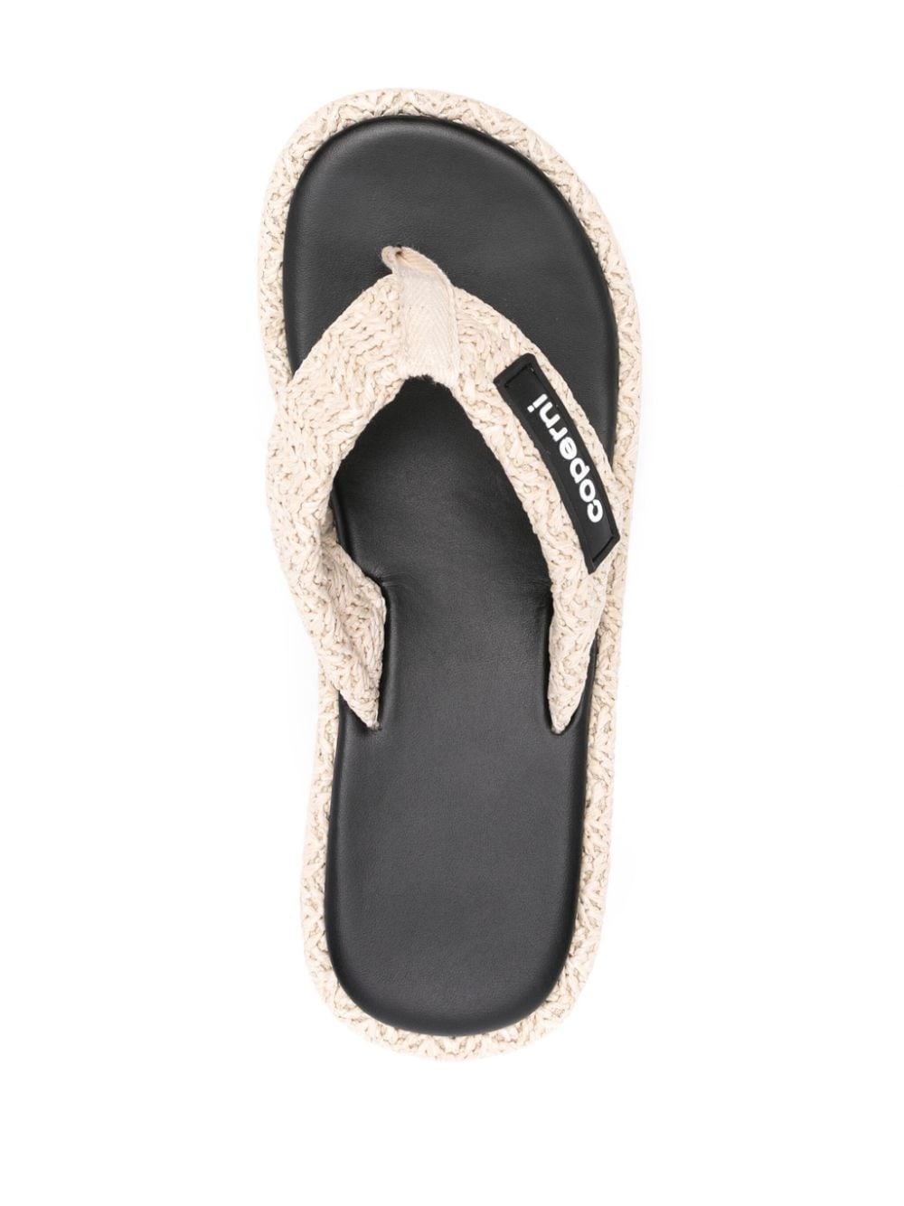 95mm raffia wedge sandals - 4