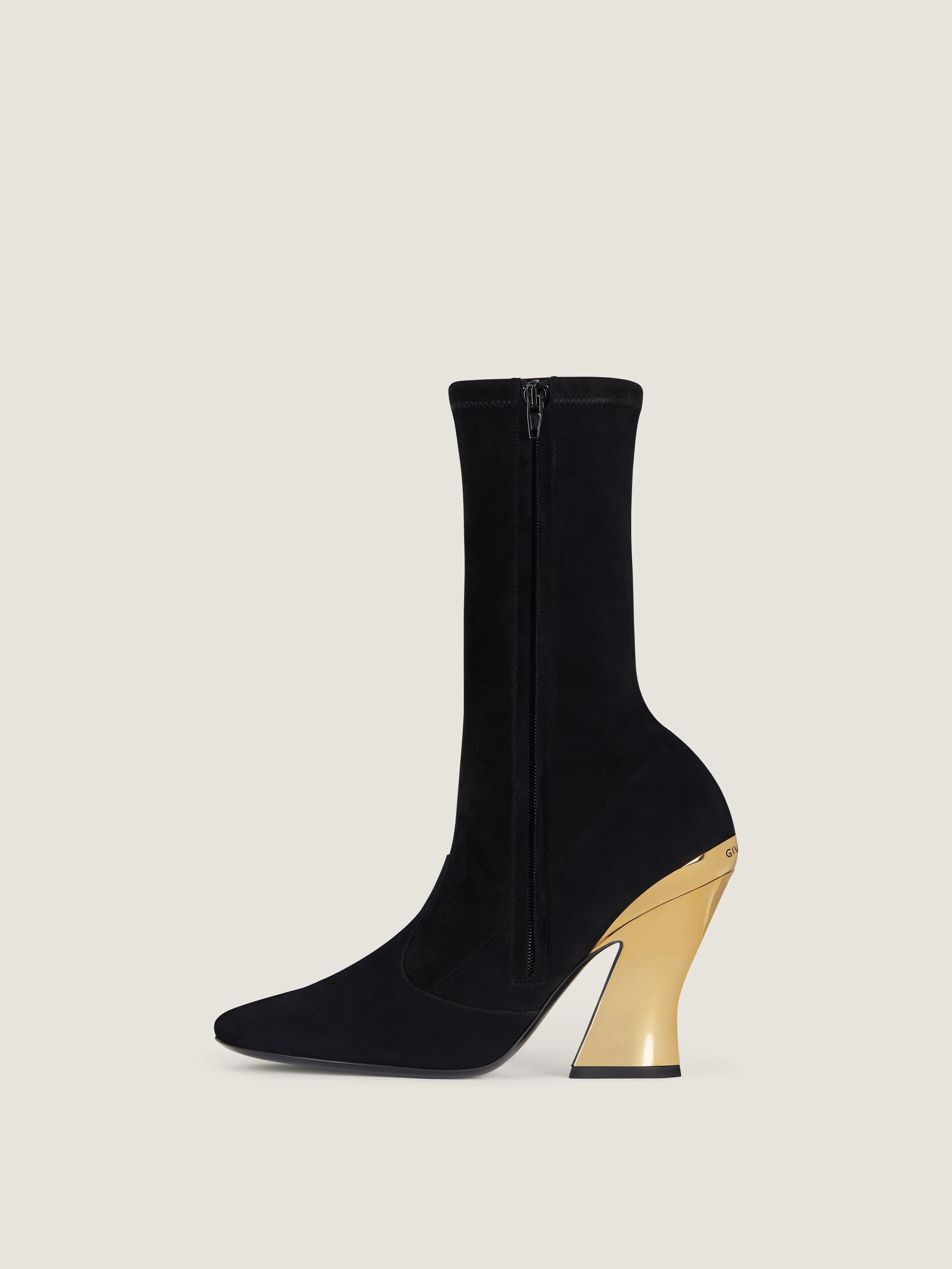 SCULPTED ANKLE BOOTS IN SUEDE - 4