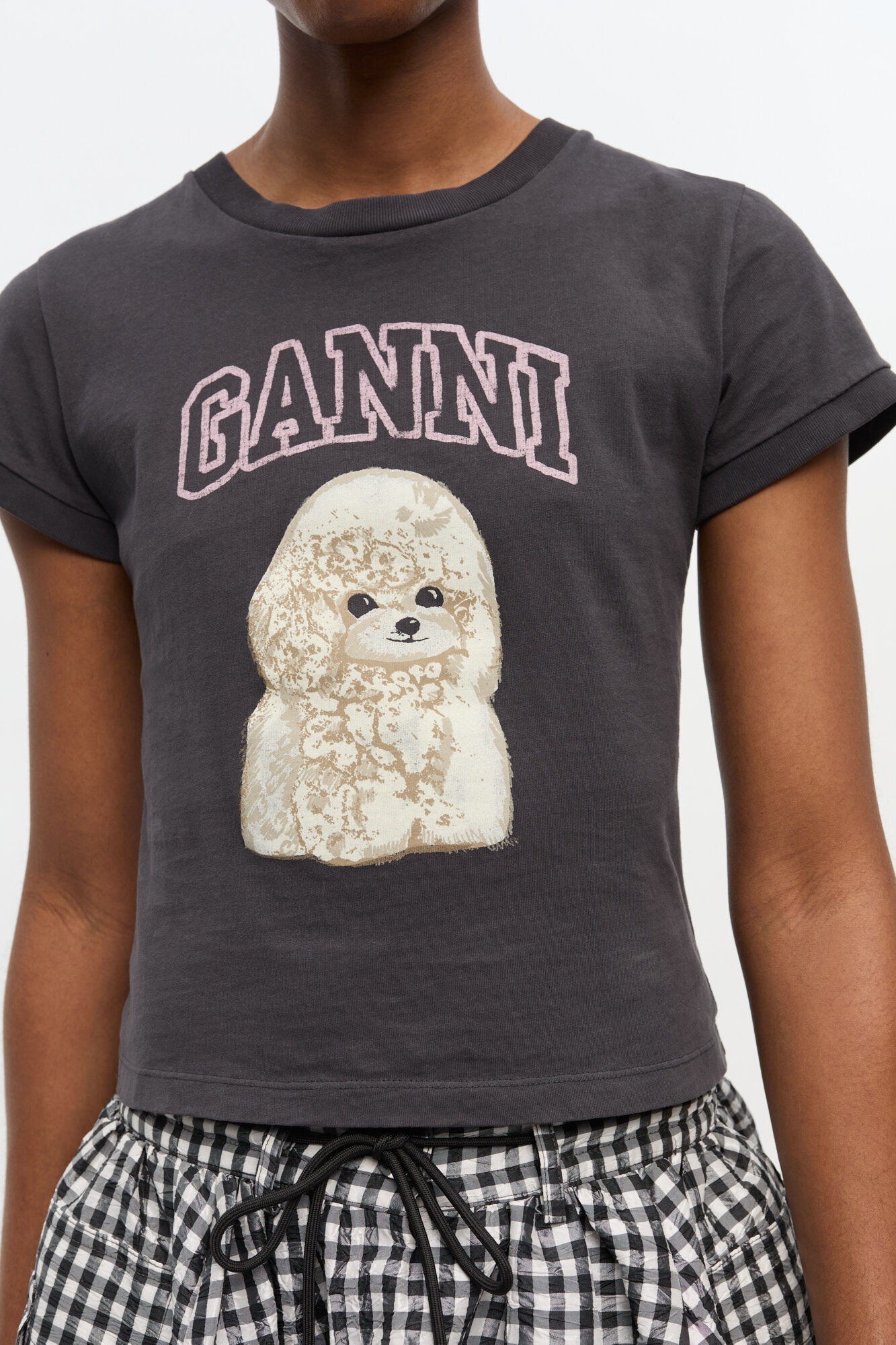 BLACK POODLE GRAPHIC T-SHIRT - 5