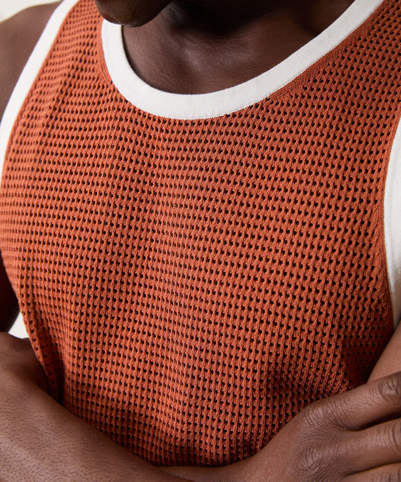 Tipped Luxe Mesh Tank 3