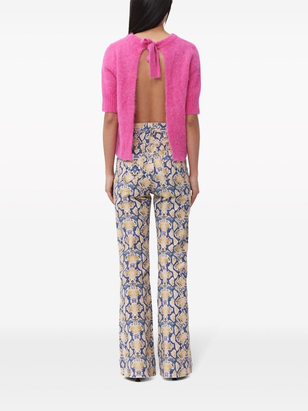 graphic-print straight-leg jeans - 4