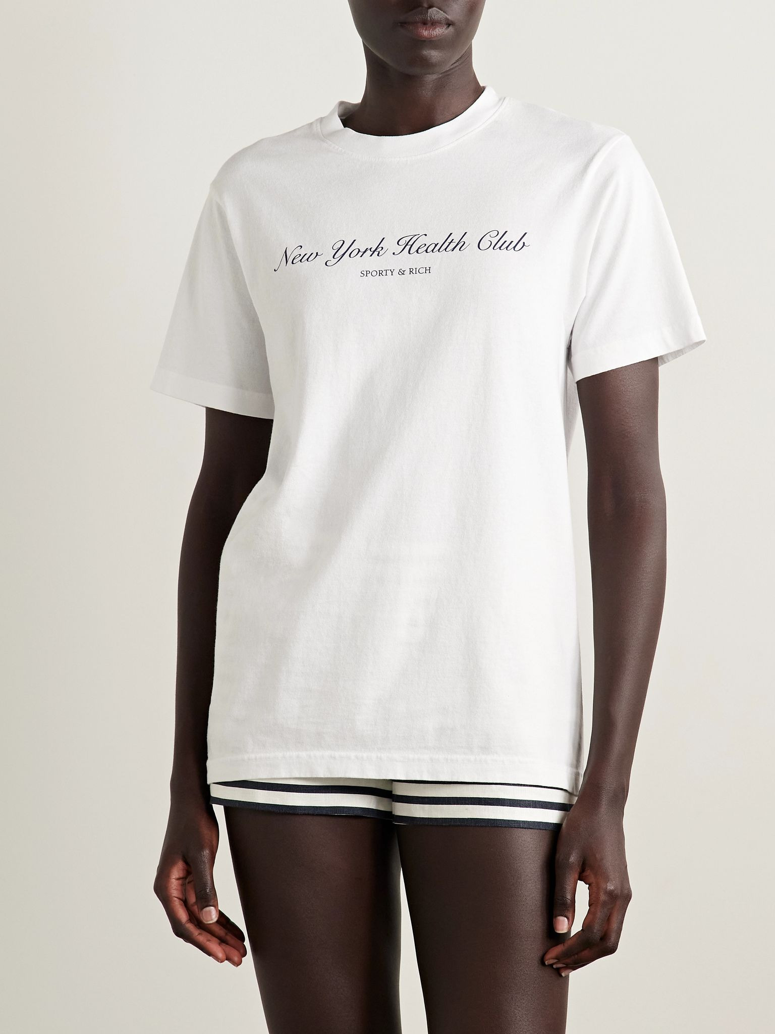 Printed cotton-jersey T-shirt White - 3