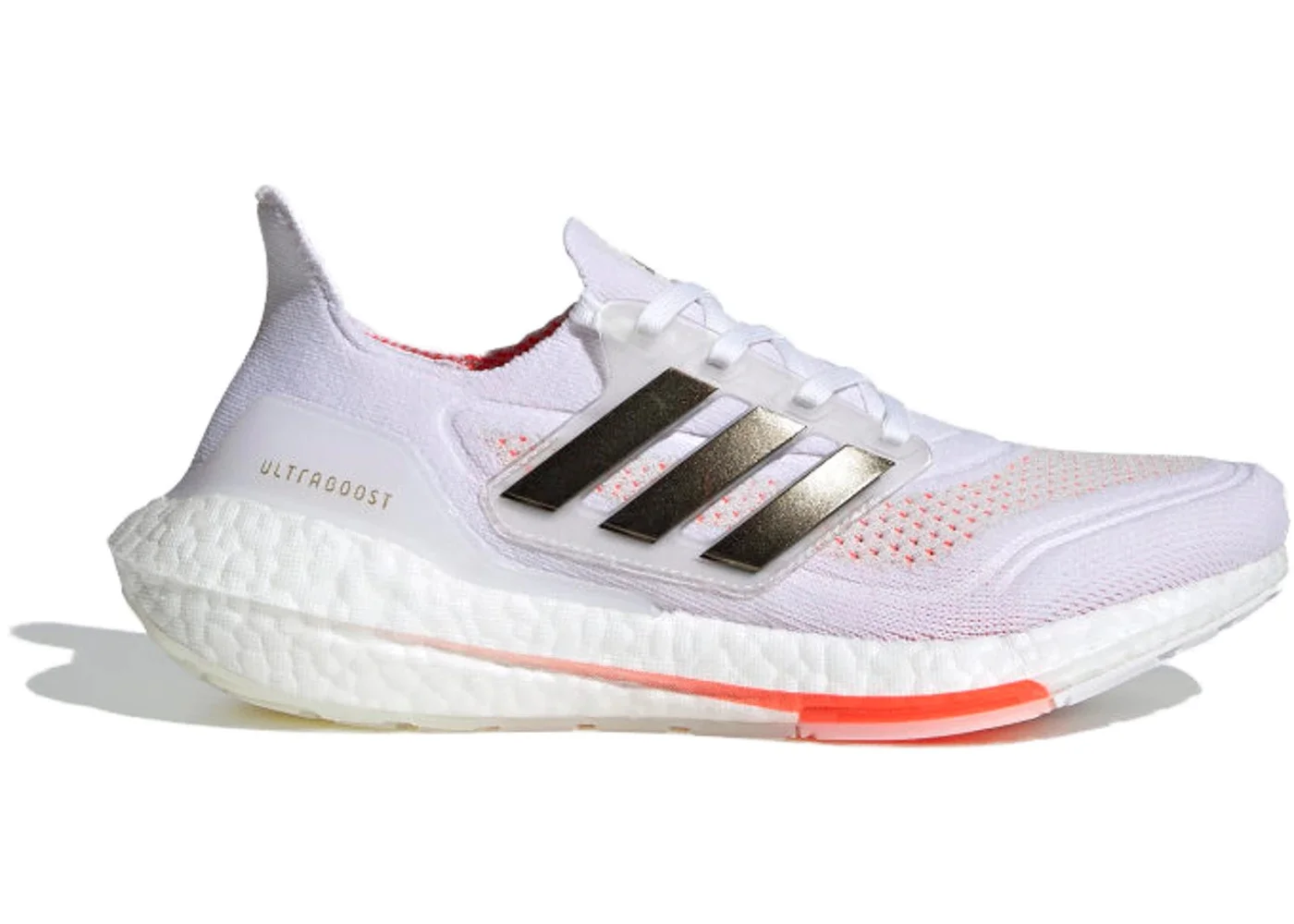 adidas gazelle silver green womens Adidas Women's Ultraboost 21 Crystal White / Crystal White / Acid Orange  Running Shoes