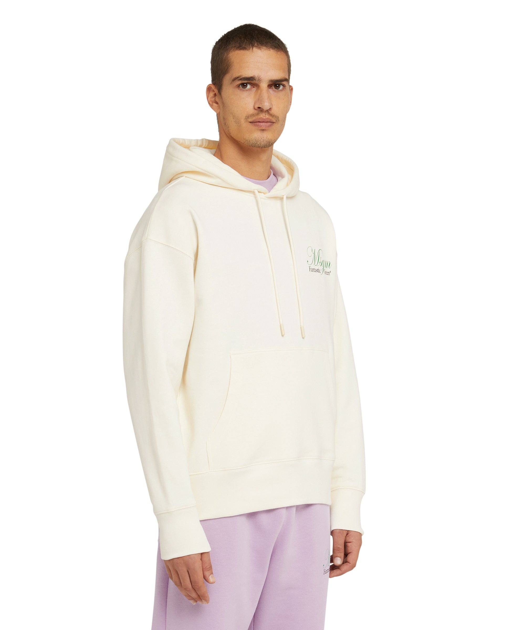 Organic cotton hooded sweatshirt from the MSGM Fantastic Green Capsule - 4