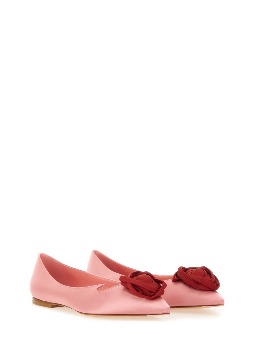 ROSE VIVIER SATIN BALLERINA - 2