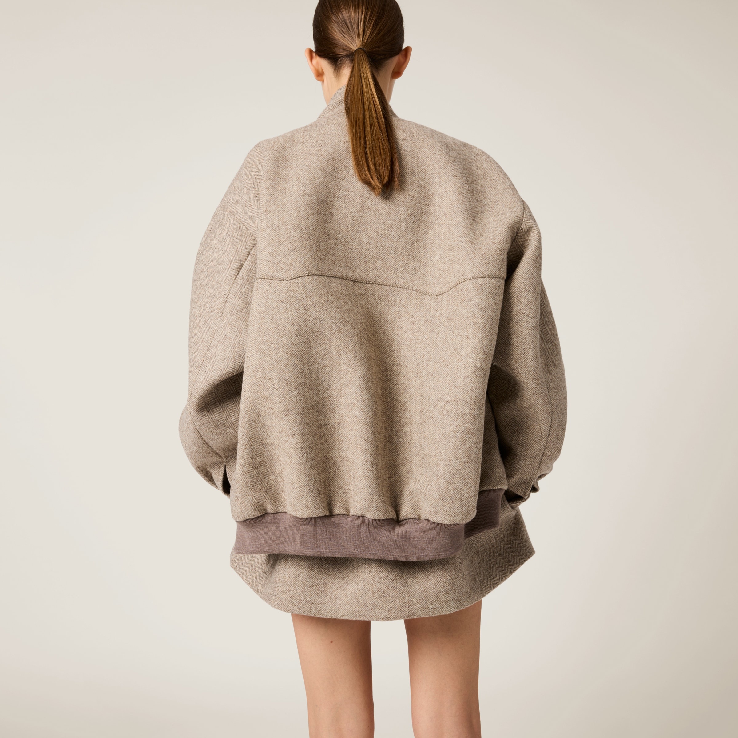 Chevron blouson jacket - 3