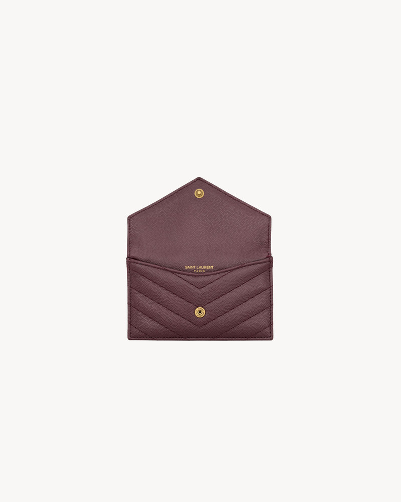 CASSANDRE FRAGMENTS FLAP CARD CASE IN GRAIN DE POUDRE LEATHER 4