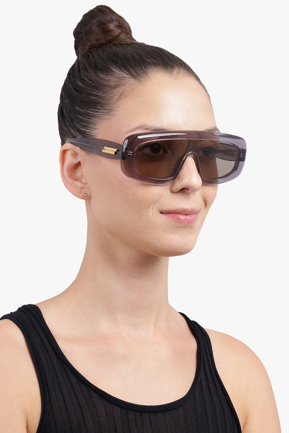 BV12181S CHUNKY RECTANGLE SUNGLASSES | GREY - 5