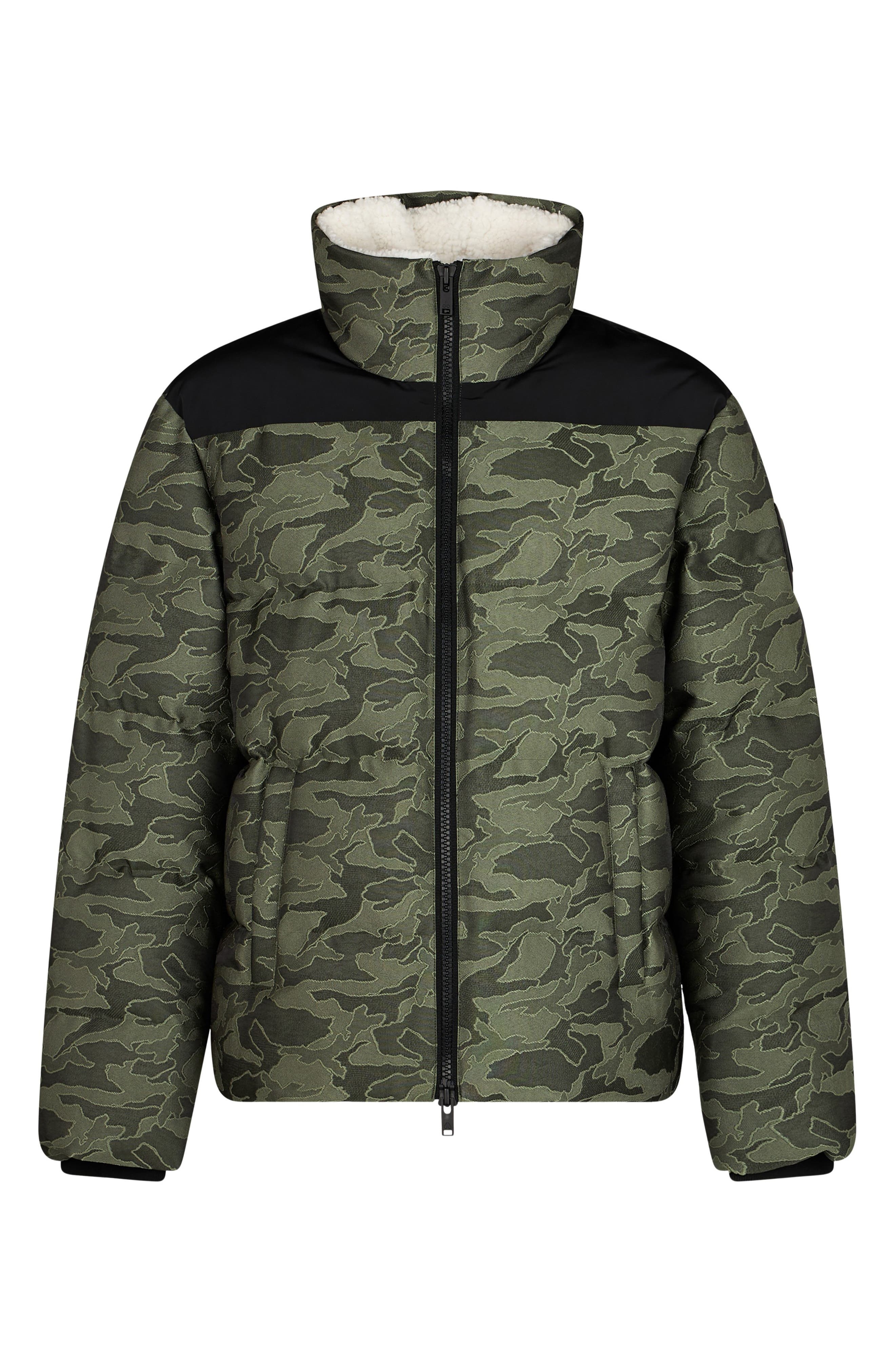 Moose Knuckles Kings Camo Jacquard Down Puffer Jacket in Moss Camo at Nordstrom - 5