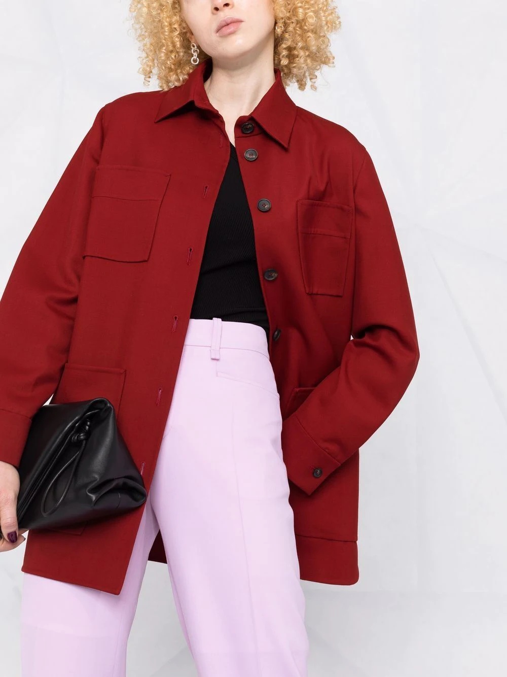 long-sleeve virgin wool shirt - 5