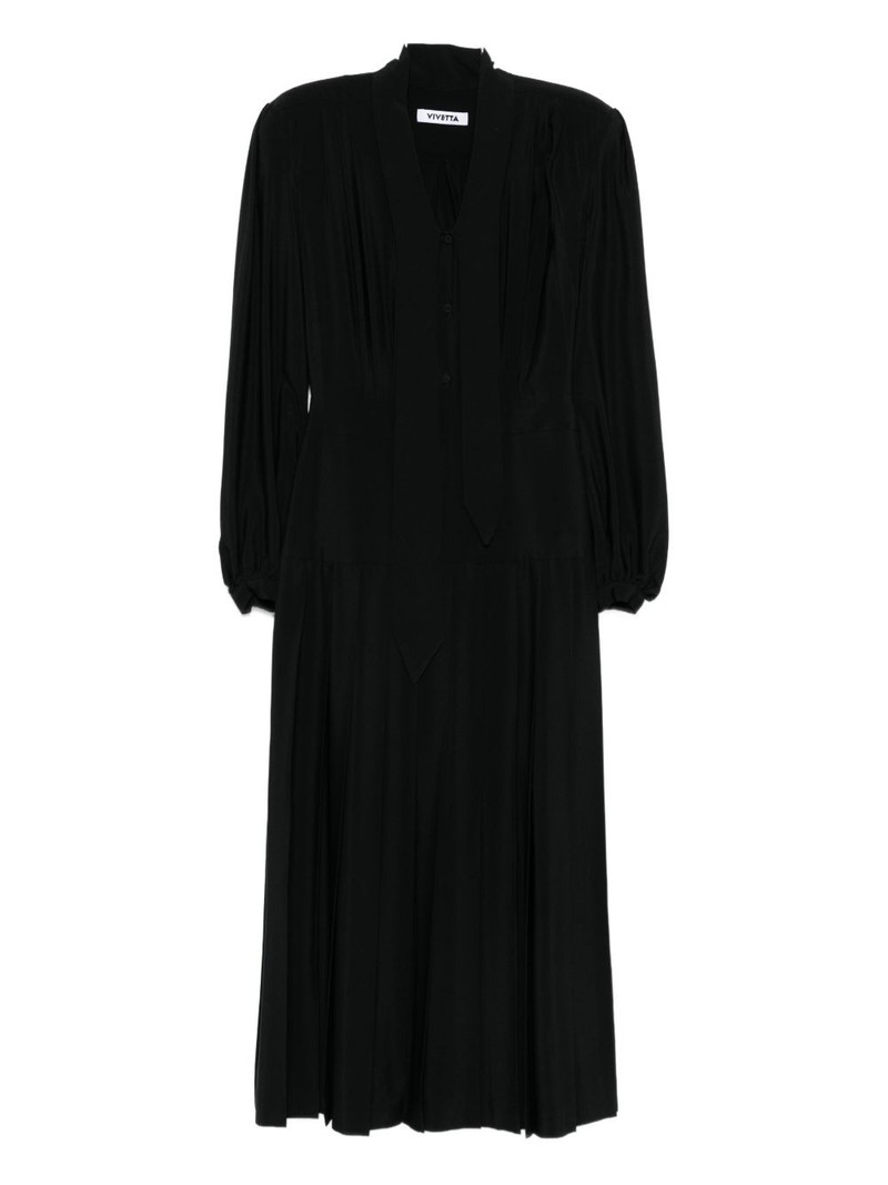 pleated midi dress 1