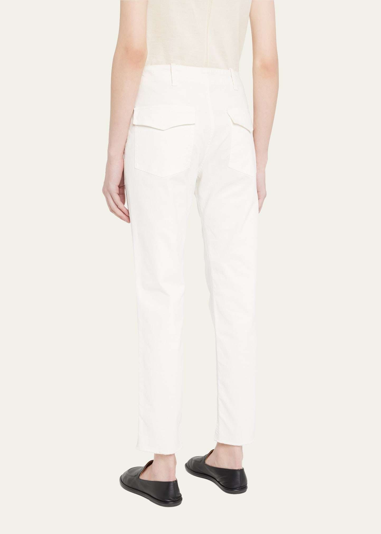Jenna Cropped Raw-Edge Pants - 3