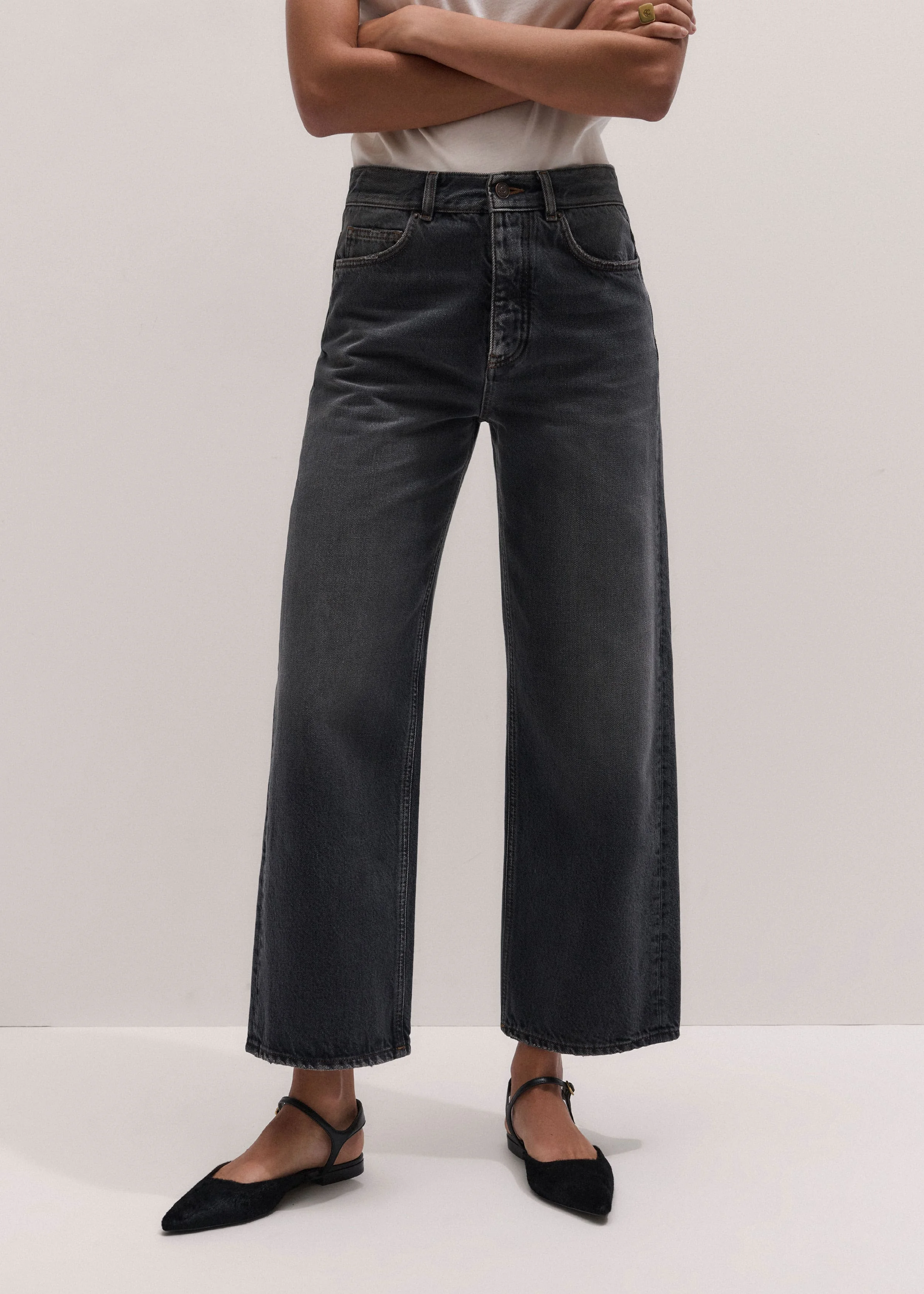 Relaxed Straight Crop Jean - 1