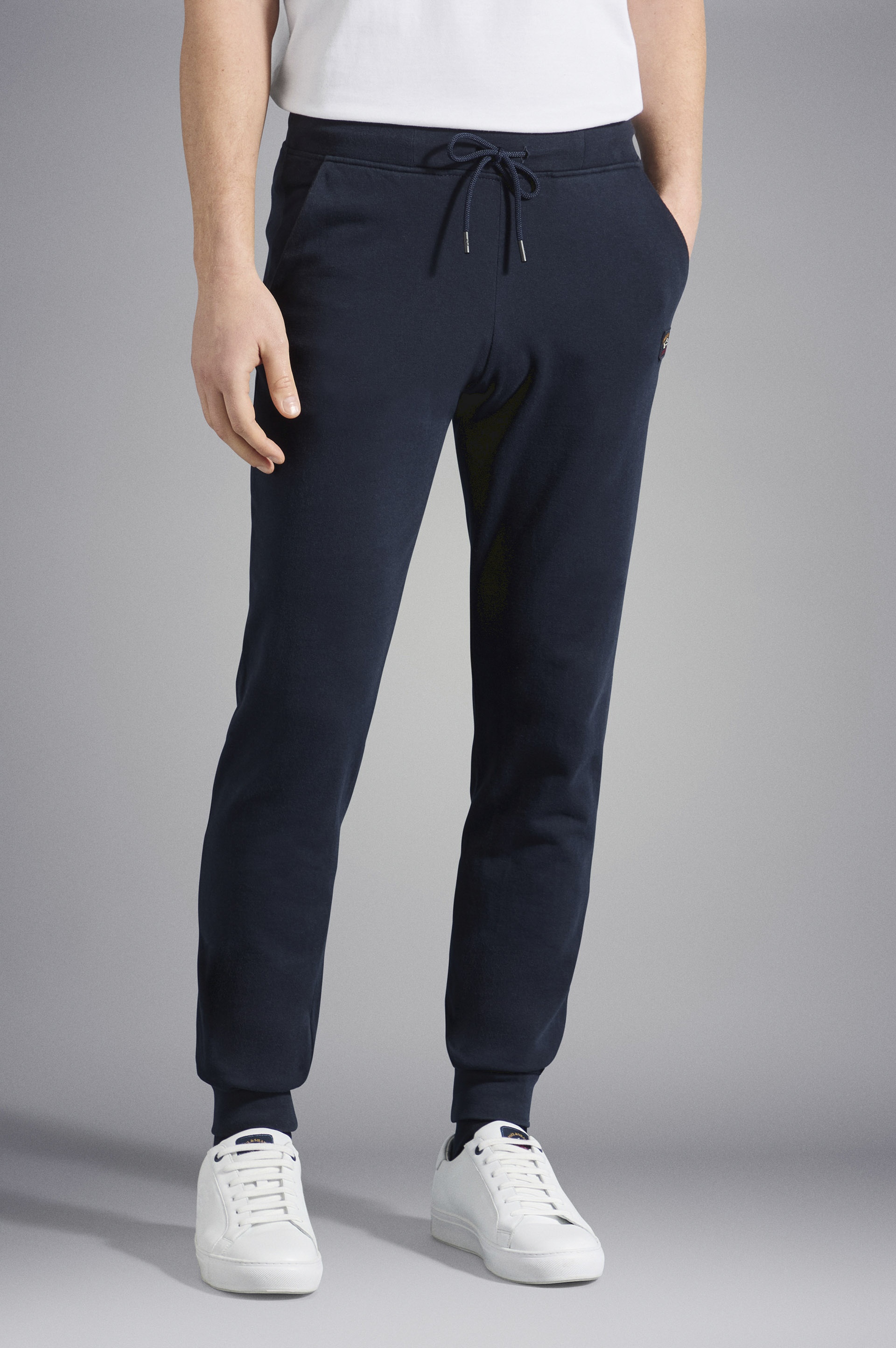 COTTON SWEATPANTS WITH ICONIC BADGE - 6