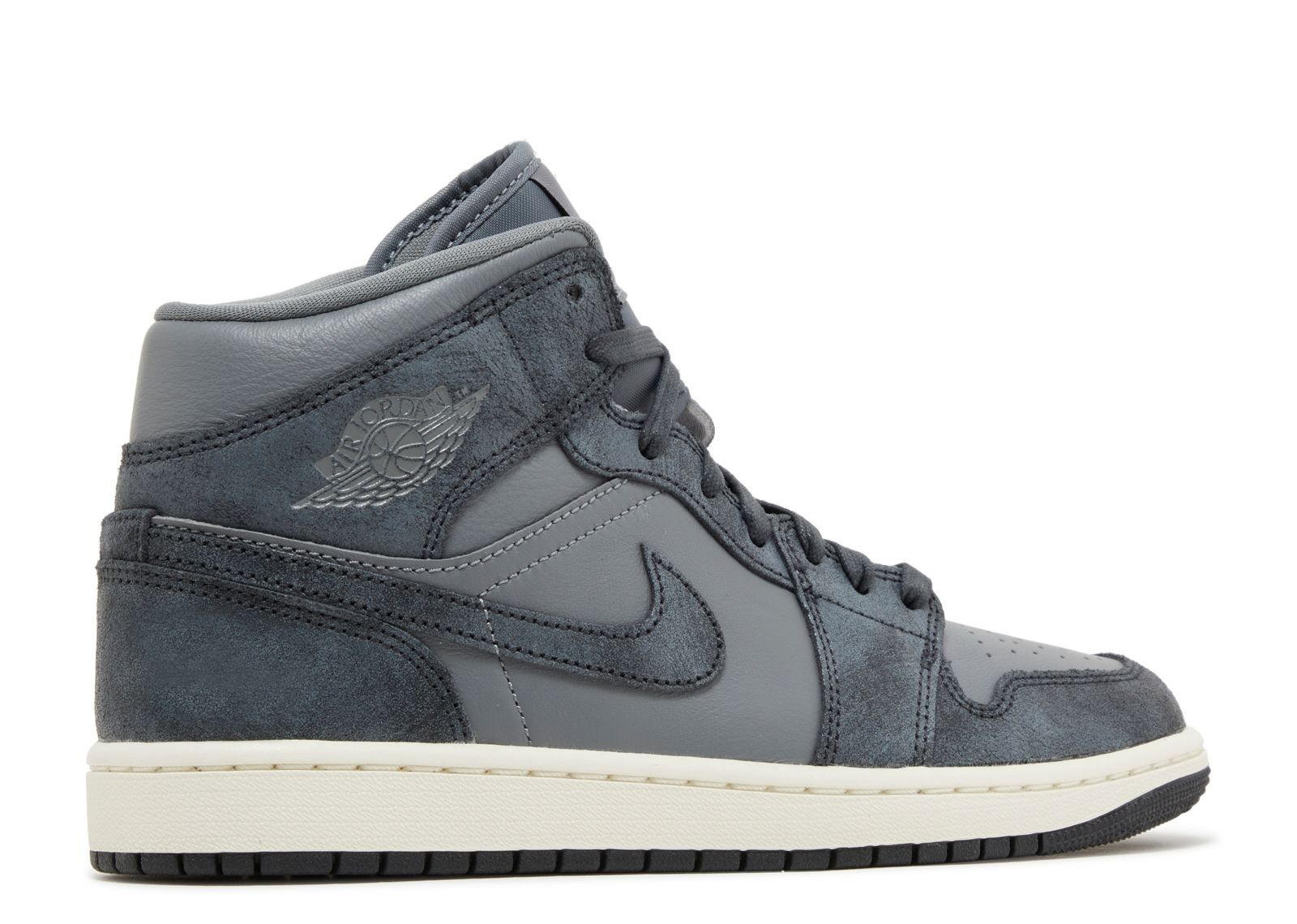 WMNS JORDAN 1 MID 'DISTRESSED SMOKE GREY' - 3