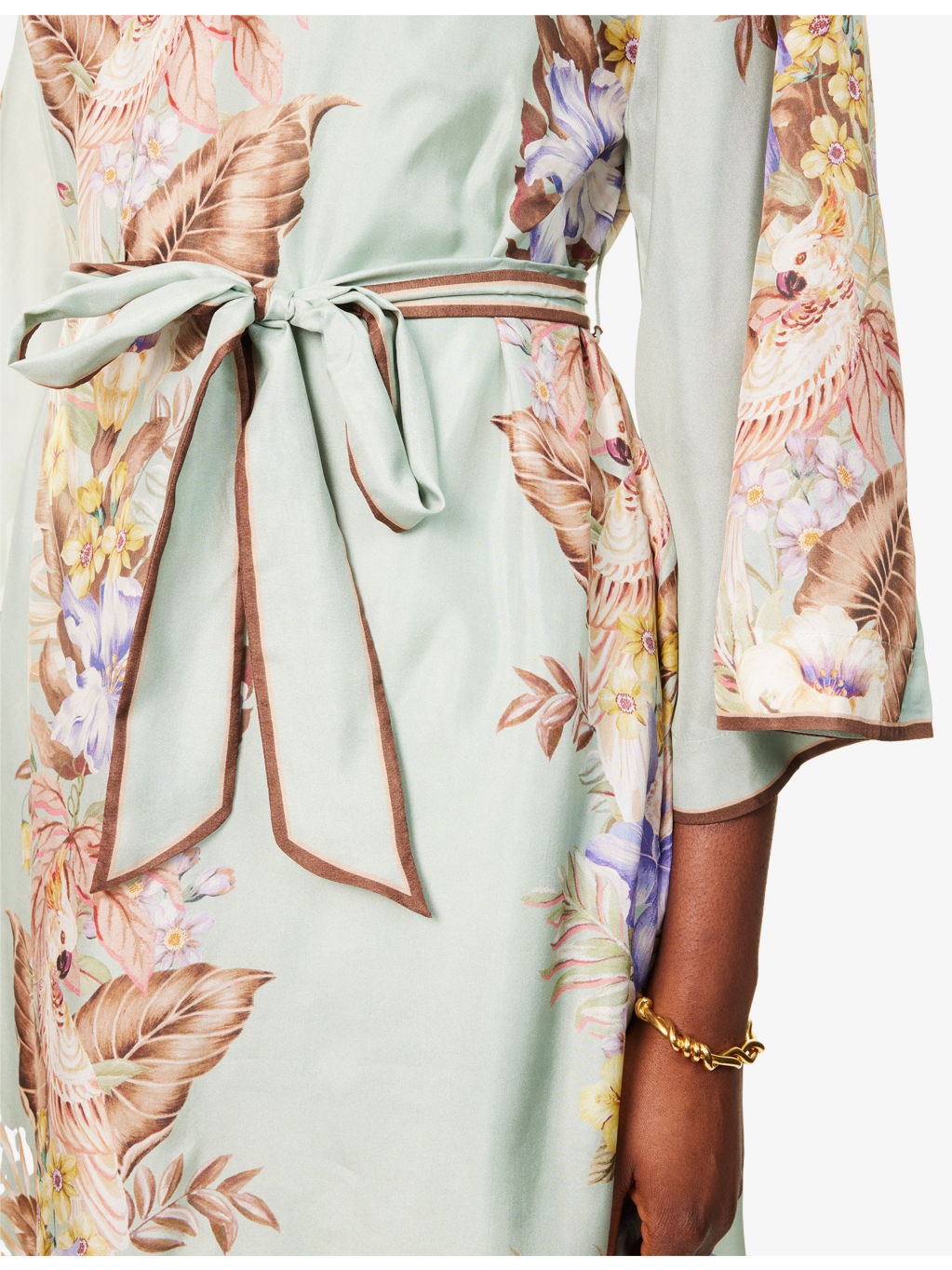 Coco Belted Silk Midi Dress - 5