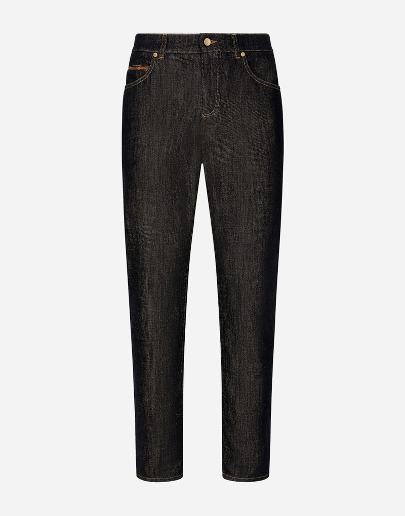 Regular-fit blue denim jeans 1