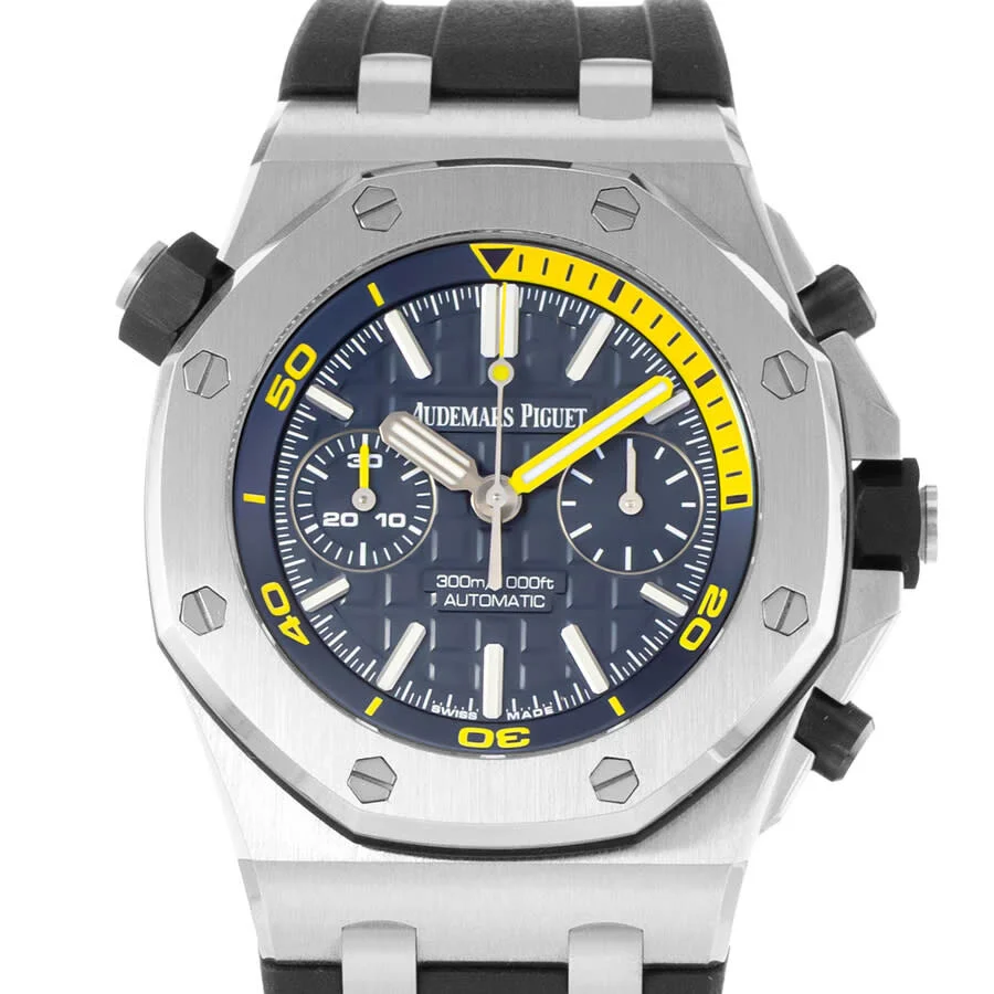 Pre-owned Audemars Piguet Royal Oak Offshore Diver Chronograph Blue Dial Men's Watch 26703ST.OO.A027 - 1
