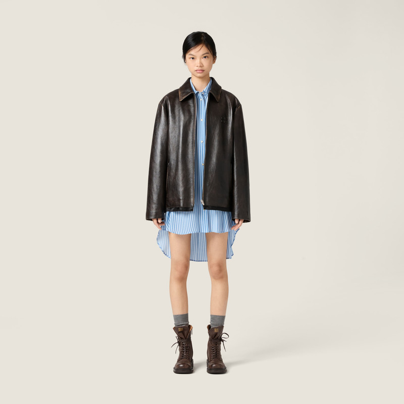 Miu Miu Nappa leather jacket outlook