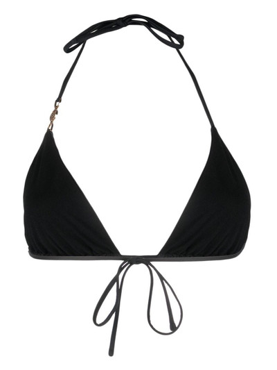 VERSACE logo-embellished bikini top outlook