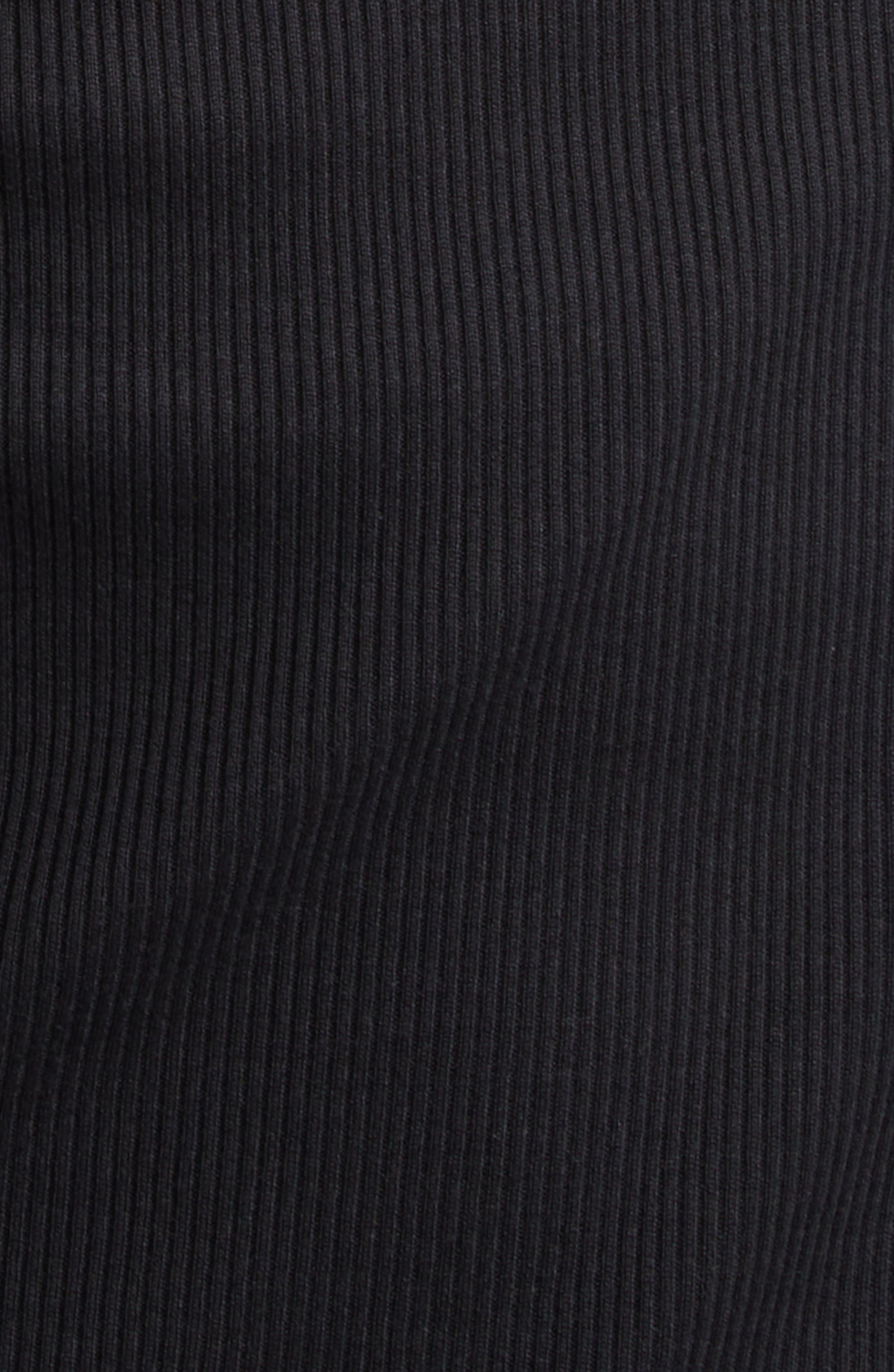 Dolce&Gabbana Embroidered Logo Rib Tank in N0000 Nero at Nordstrom - 6