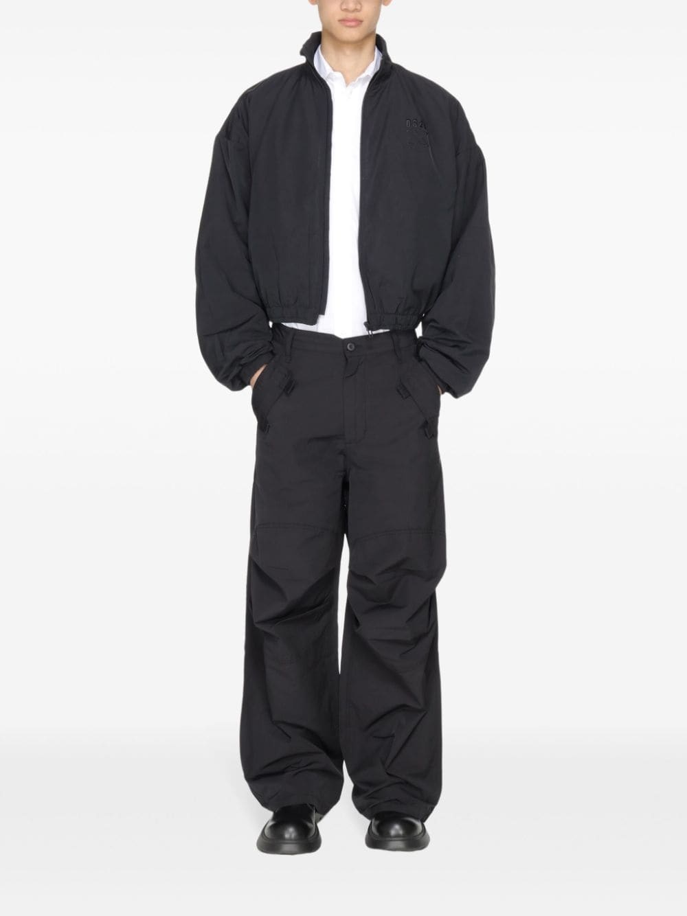 Hyperbole cotton-blend cargo trousers - 2