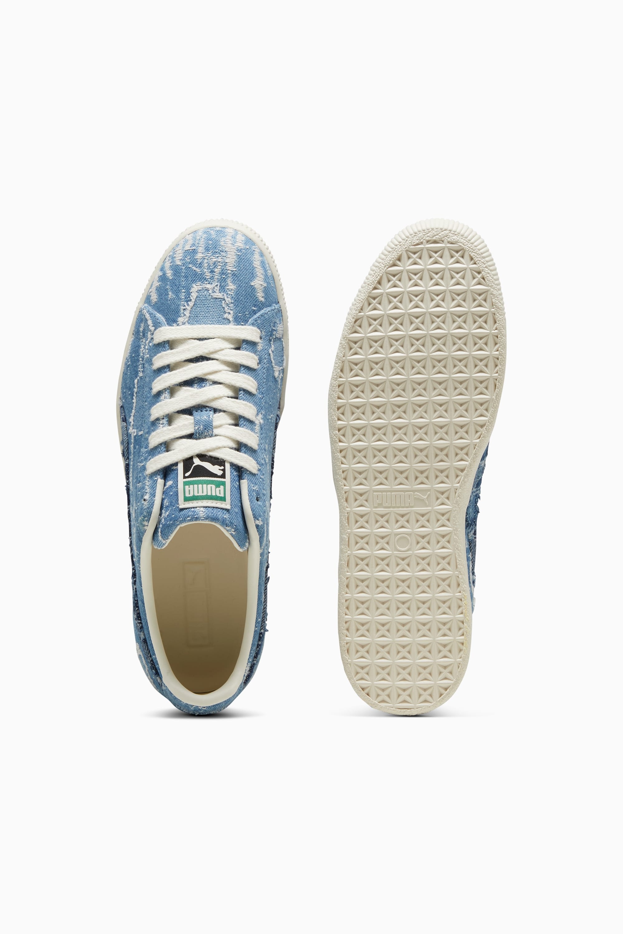 PUMA Clyde Denim Sneakers | REVERSIBLE