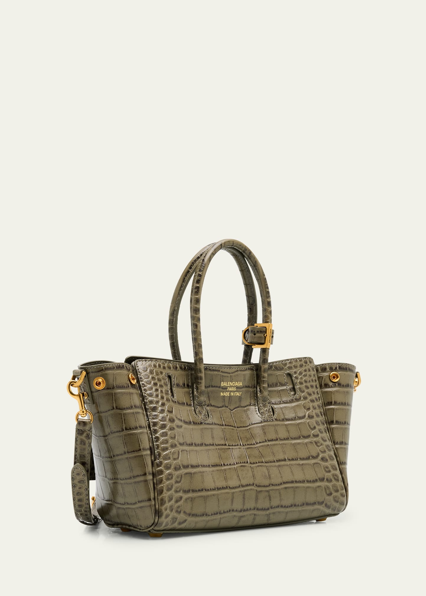 Bel Air Mini Croc-Embossed Leather Crossbody Bag - 3