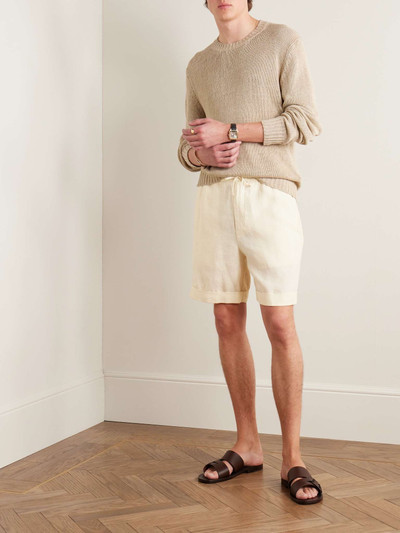 Canali Straight-Leg Linen Drawstring Shorts outlook