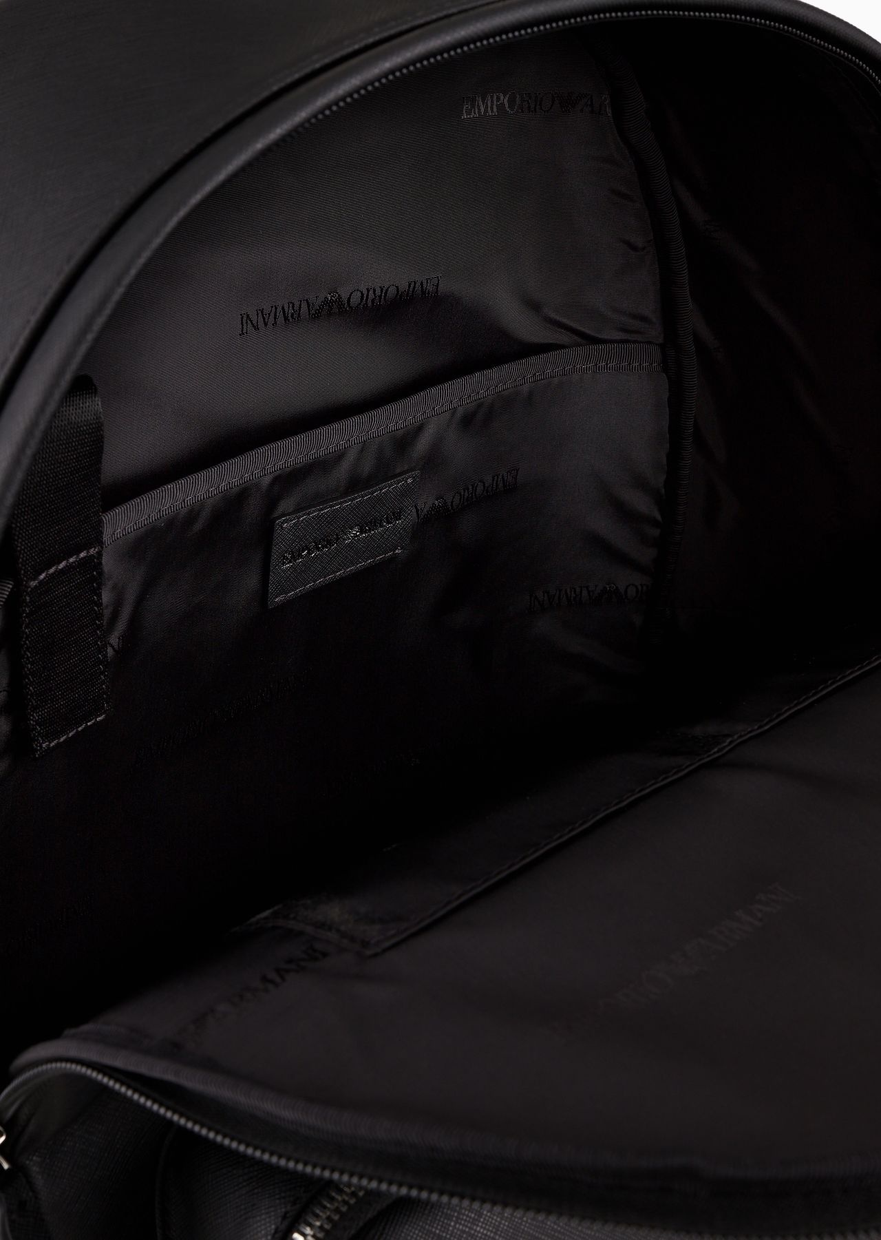 ASV regenerated Saffiano leather round backpack with eagle plate - 4